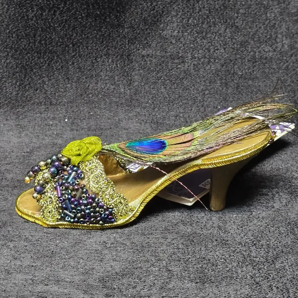 Target Home Holiday Couture Peacock Feather High Beaded Heel Christmas Ornament
